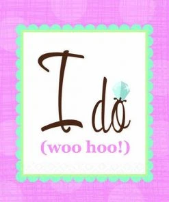 Bachelorette Superstore New Arrivals I Do (woo Hoo!) Napkins, Bev. 16pk