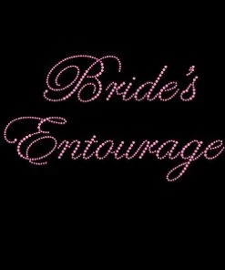 Bachelorette Superstore Pink Rhinestone "Bride's Entourage" Tank Top Or T-shirt Bridal Party/Guest Sashes