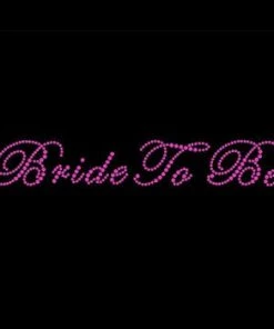 Bachelorette Superstore Bride/Bachelorette Sashes Pink Rhinestone "Bride To Be" Tank Top Or T-Shirt