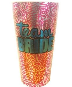 Bachelorette Superstore Team Bride Metallic Cup, 16 Oz New Arrivals
