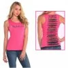 Bachelorette Superstore Hot Pink Bachelorette Tank Top W/ Lace Back, S/M