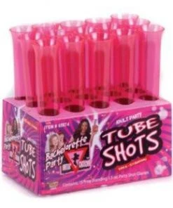 Bachelorette Superstore Hot Pink Bachelorette Shot Tubes, 15 Ct Drink'n Goods