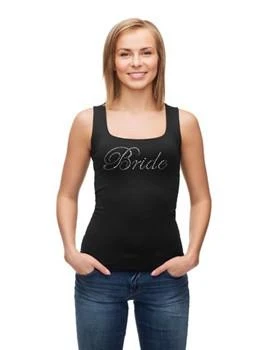Bachelorette Superstore Rhinestone 'Bride' Tank Top Or T-shirt Party Attire 4 Bachelorette Superstore Rhinestone 'Bride' Tank Top Or T-shirt Party Attire