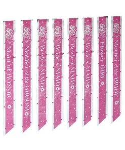 Bachelorette Superstore Bridal Party Sash Set, 8 Pcs