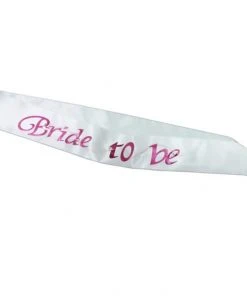 Bachelorette Superstore Sashes White Bride To Be Flashing Sash