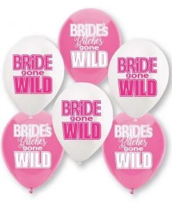 Bachelorette Superstore New Arrivals Bride Gone Wild Balloons, 6pk