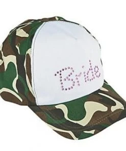 Bachelorette Superstore Tiaras, Veils & Hats Camouflage Bride Hat