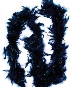 Bachelorette Superstore Feather Boa W/ Irridescent Sparkles, Black