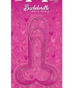 Bachelorette Superstore Bakeware Giant Pecker Cookie Cutters, 3 Pk
