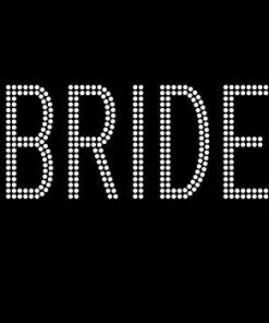 Bachelorette Superstore Rhinestone "BRIDE" Block Tank Top Or T-shirt