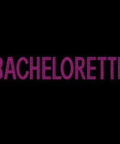 Bachelorette Superstore Pink Rhinestone Block "BACHELORETTE" Tank Top Or T-shirt