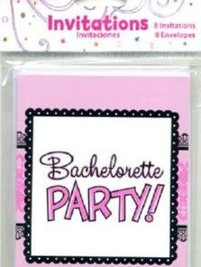 Bachelorette Superstore $1.99 And Under Pink And Lace Bachelorette Party Invites, 8 Pk