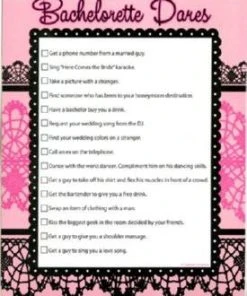 Bachelorette Superstore Dare To Do It Checklist