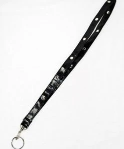 Bachelorette Superstore $1.99 And Under Black Lanyard W/ Silver Studs, 1 Pc