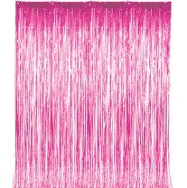 Bachelorette Superstore Pink Shiny Door Fringe, 1 Pkg