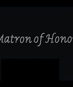 Bachelorette Superstore Rhinestone 'Matron Of Honor' Tank Top Or T-shirt