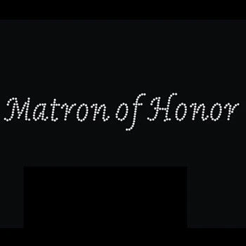 Bachelorette Superstore Rhinestone 'Matron Of Honor' Tank Top Or T-shirt 1 Bachelorette Superstore Rhinestone 'Matron Of Honor' Tank Top Or T-shirt