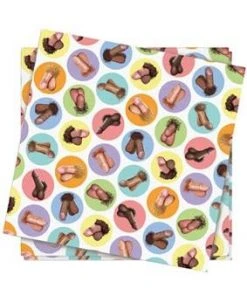 Bachelorette Superstore Mini-Peni Napkins, 8 Pk