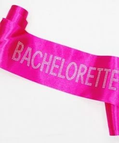 Bachelorette Superstore Sashes Hot Pink Bachelorette Sash, Block