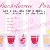 Bachelorette Superstore $1.99 And Under Pink Shot Glass Invitations, 10 Pk