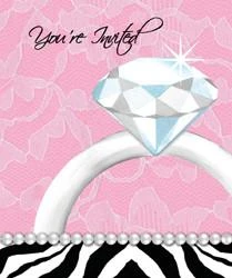 Bachelorette Superstore Sassy Bling Bachelorette Party - Bridal Shower Invitations- 8 Pack