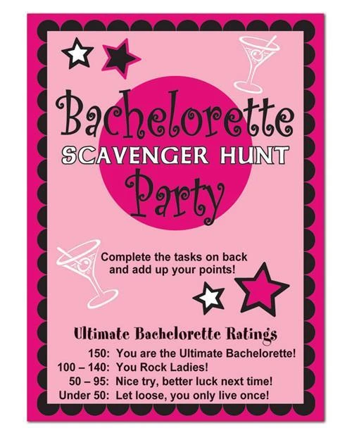 Bachelorette Superstore $1.99 And Under Bachelorette Party Scavenger Hunt Game, 8 Pk 1 Bachelorette Superstore $1.99 And Under Bachelorette Party Scavenger Hunt Game, 8 Pk