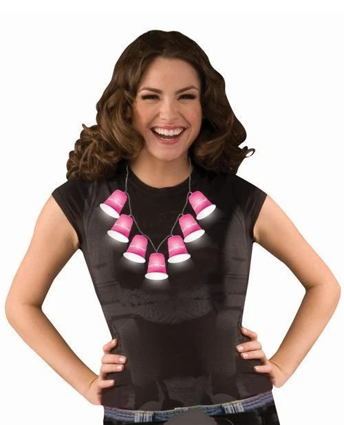 Bachelorette Superstore Light UP! Shot Glass Necklace - Party Decoration 1 Bachelorette Superstore Light UP! Shot Glass Necklace - Party Decoration