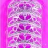 Bachelorette Superstore Silver Tiara Combs, 6pk