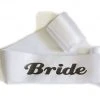 Bachelorette Superstore Glittering White/Charcoal Bride Sash