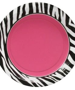 Bachelorette Superstore $1.99 And Under Sassy Zebra Plates 7", 8 Pack