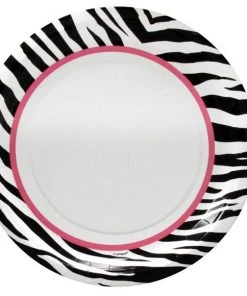 Bachelorette Superstore $1.99 And Under Sassy Zebra Paper Plates 9", 8 Pk
