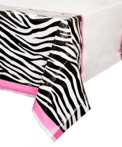Bachelorette Superstore Sassy Zebra Table Cover, 54"x 84" New Arrivals